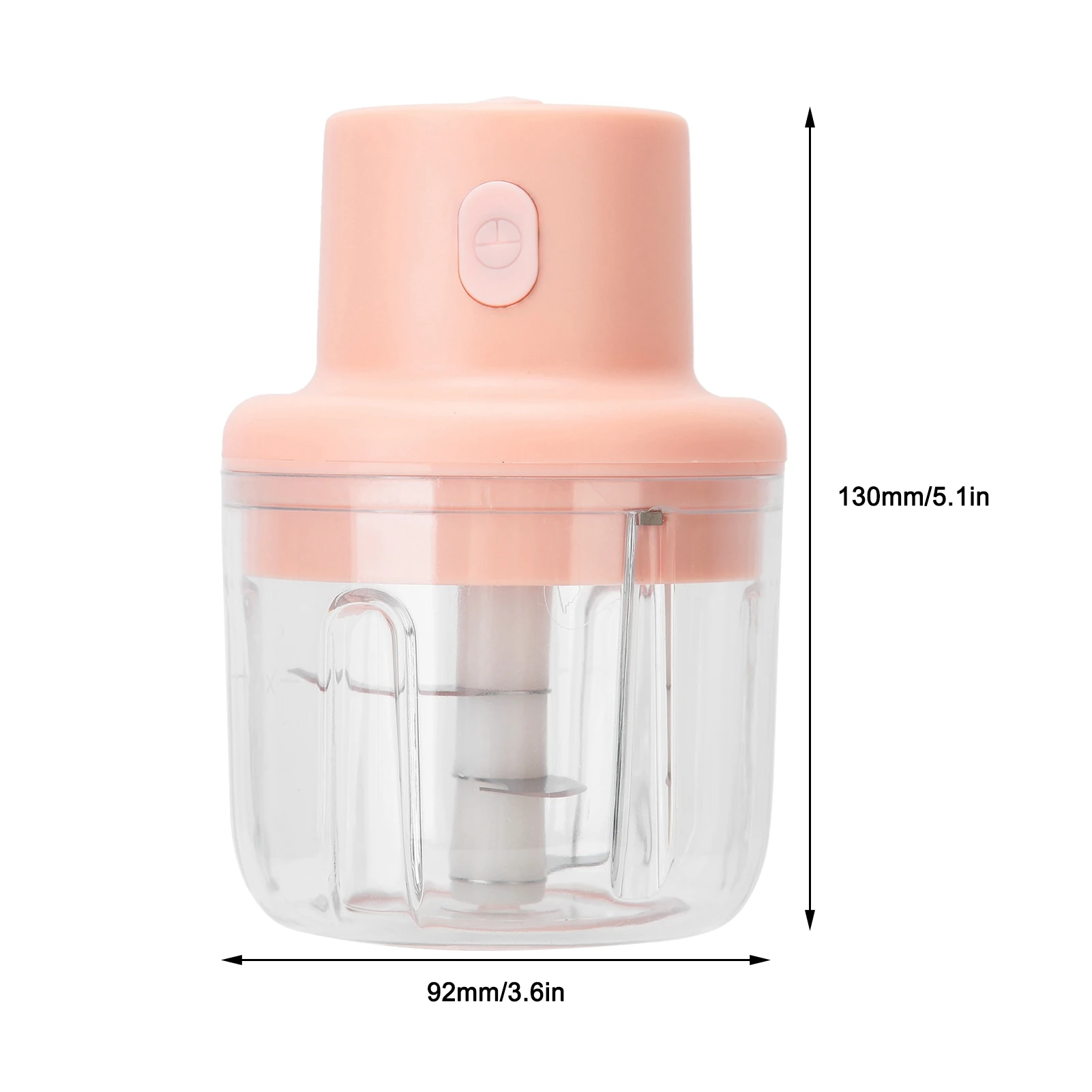 Picadora de carne eléctrica de 250ml, miniprocesador de alimentos con carga USB, picadora de ajo