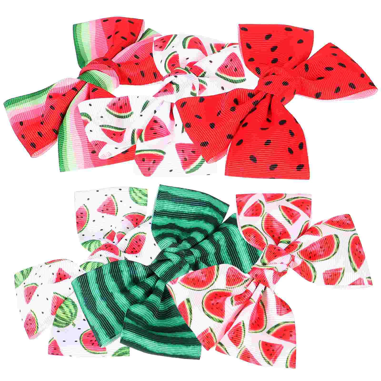 

6 Pcs Watermelon Hairpin Girls Bows for Clips Kids Accessories Fabric Little Child