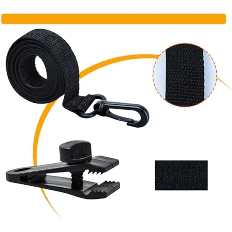 ABJO-Pool Solar Cover Reel Straps 30 Stück Pool Reel Straps Kit Pool Cover Reel Attachment Straps