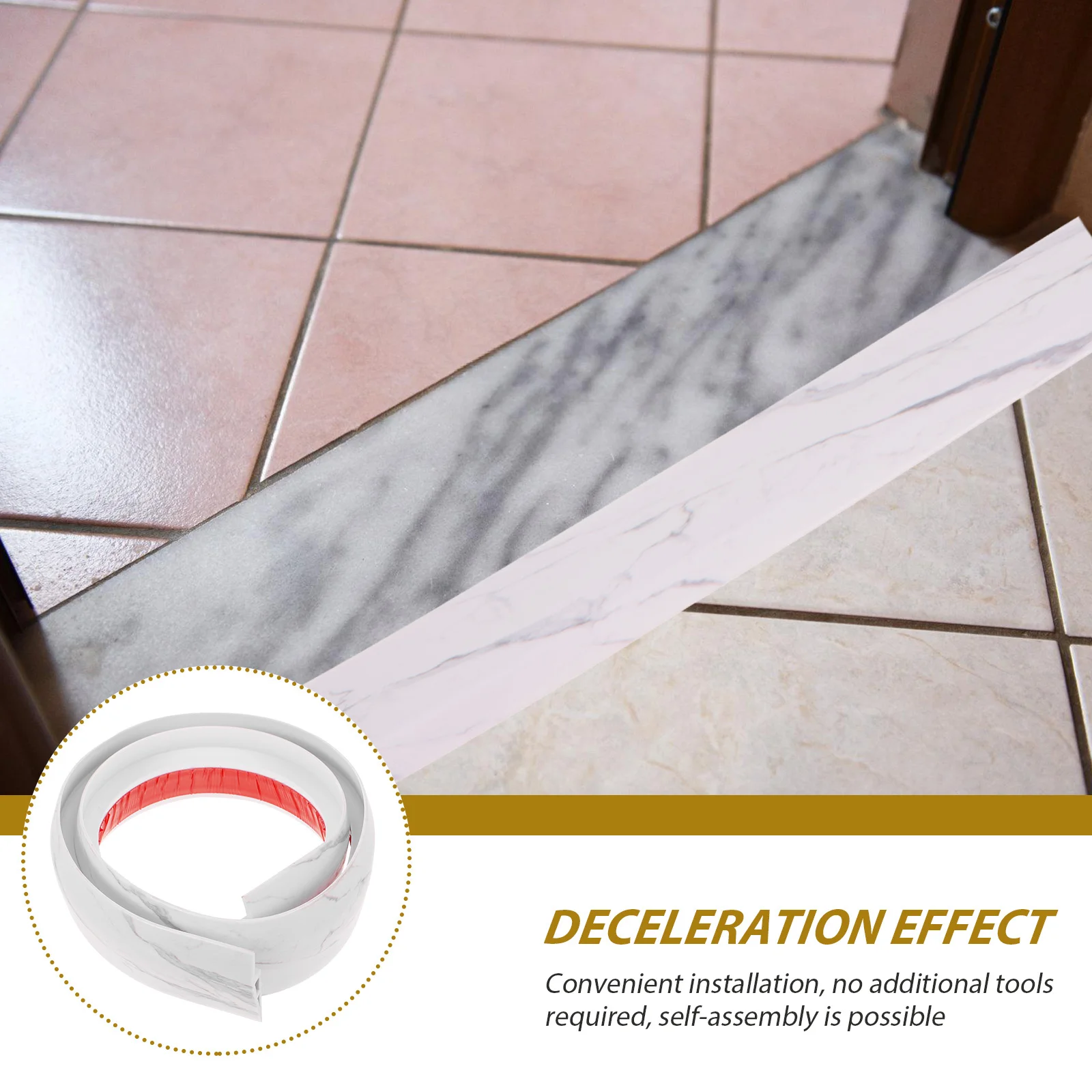 كرسي متحرك عتبة المنحدر قطاع ذاتية اللصق دائم الانتقال قطاع للمنزل مدخل المدخل مكانس كهربائية للكنس سلالم البلاستيك #6