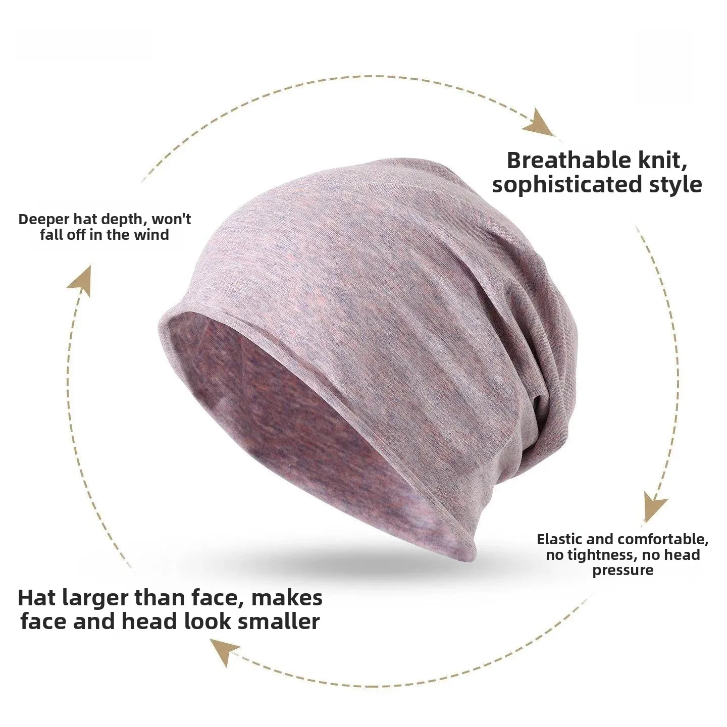 Chemotherapy Post-Operation Women's Special Cap Breathable Night Sleeping Head Cover Suitable for Hair Loss Middle-Aged And E...