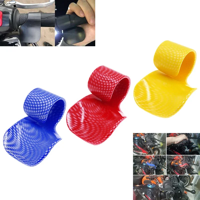 Universal Motorcycle Throttle Booster Handle Clip Carbon Fiber Hand Grip Auxiliary Controller Assist For Kawasaki Z750 R3 Z800