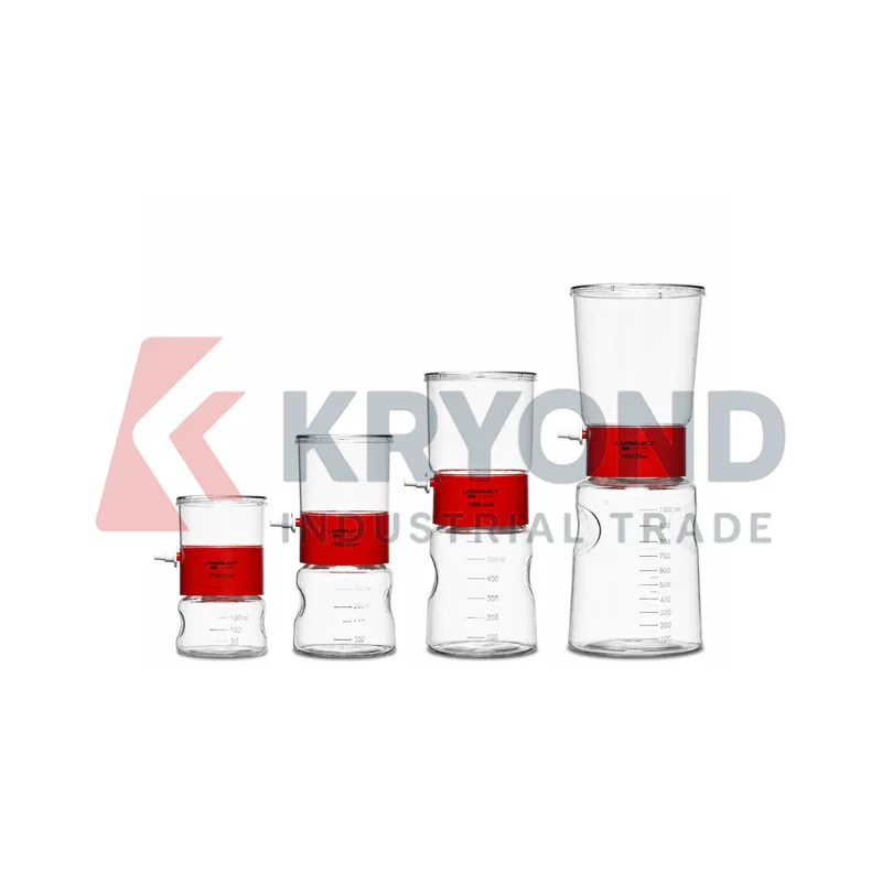 PES Vacuum Filter Bottle Top Upper Cup 0.22μm Laboratory Filtration Consumables Research Equipment Application Use Series Models