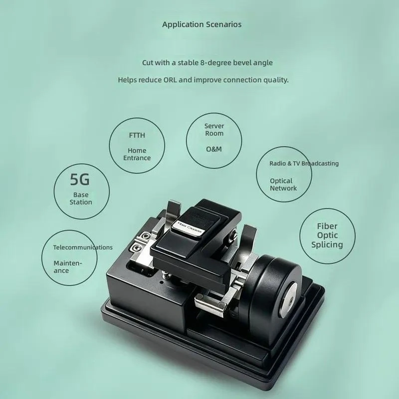 for Luxury Light Speed Oblique Octave Fiber Cutting Knife 8 Degree Angle Low Loss High Precision One Step Adjustable