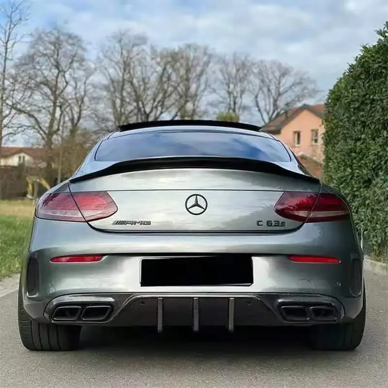 

For Mercedes W205 Spoiler Ekor Bumper Belakang Serat Karbon For BENZ C Class W205/A205/C205 2 Pintu (Hanya Coupe)