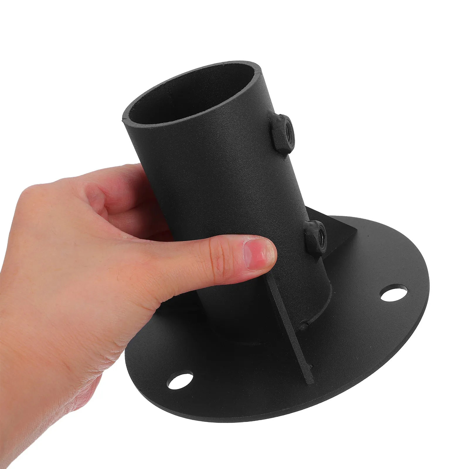 Metal Floor Flange Base Heavy-Duty 52Mm Inner Diameter Fence Post Bracket Mailbox Flagpole Deck Hardware Fence Parts Hardware