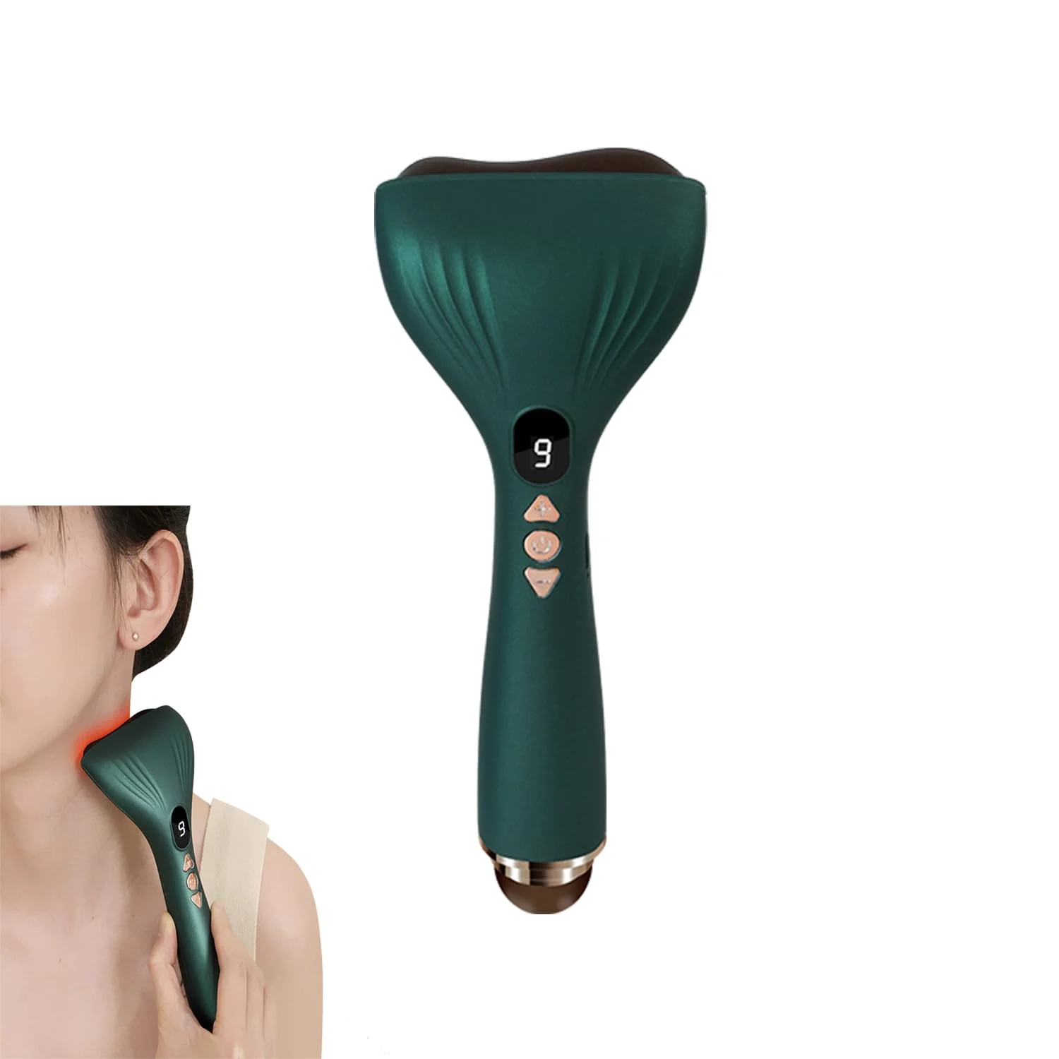 

Lymphatic Drainage Massager, Cellulite Massage Tool, Bianstone Gua Sha Tool Deep Tissue Machine with 9 Levels of Adjustable Heat