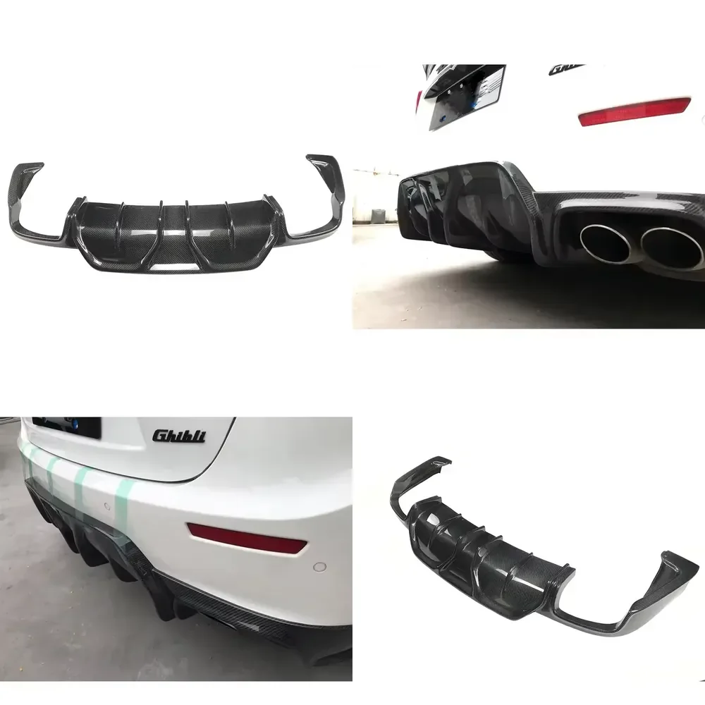 Style Carbon Fiber Car Accessories Rear Diffuser Lip for Ghibli
