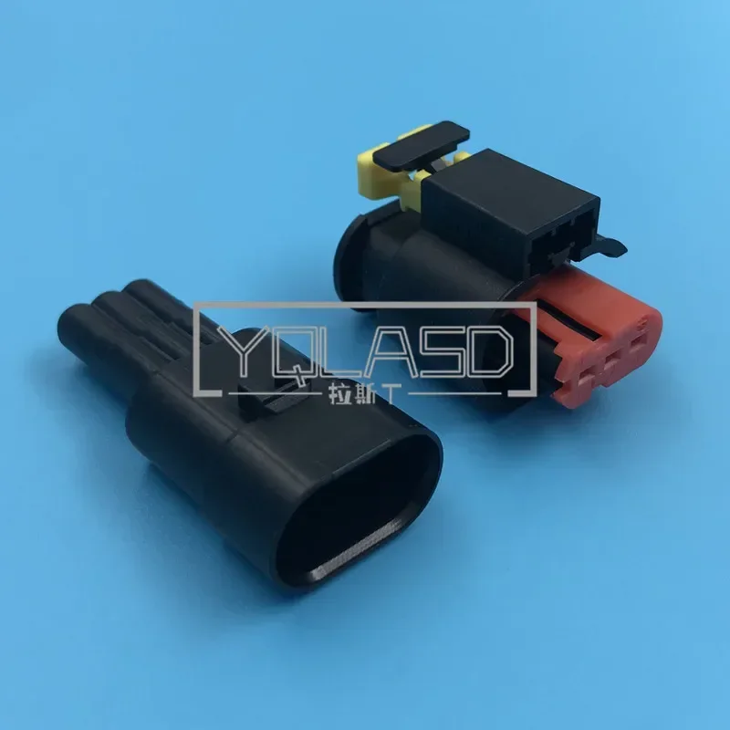 

1 Set 3 Way Waterproof Car Plug Sealed Sensor Connector Fuel Diesel Injector Ignition Coil Socket AC Assembly 284425-1 284426-1