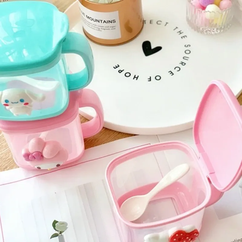 Cartoon cute Sanrio hellokkitty My melody little twin star new men and women home kitchen storage condimento box necessità quotidiane