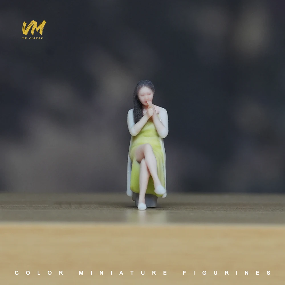 Miniaturfigur im Maßstab 1/64 Coole Business-Kleidung für junge Männer und Frauen 3D-Druck Mini-Puppe für Automodell-Dekoration und Ausstellung – Detail 3
