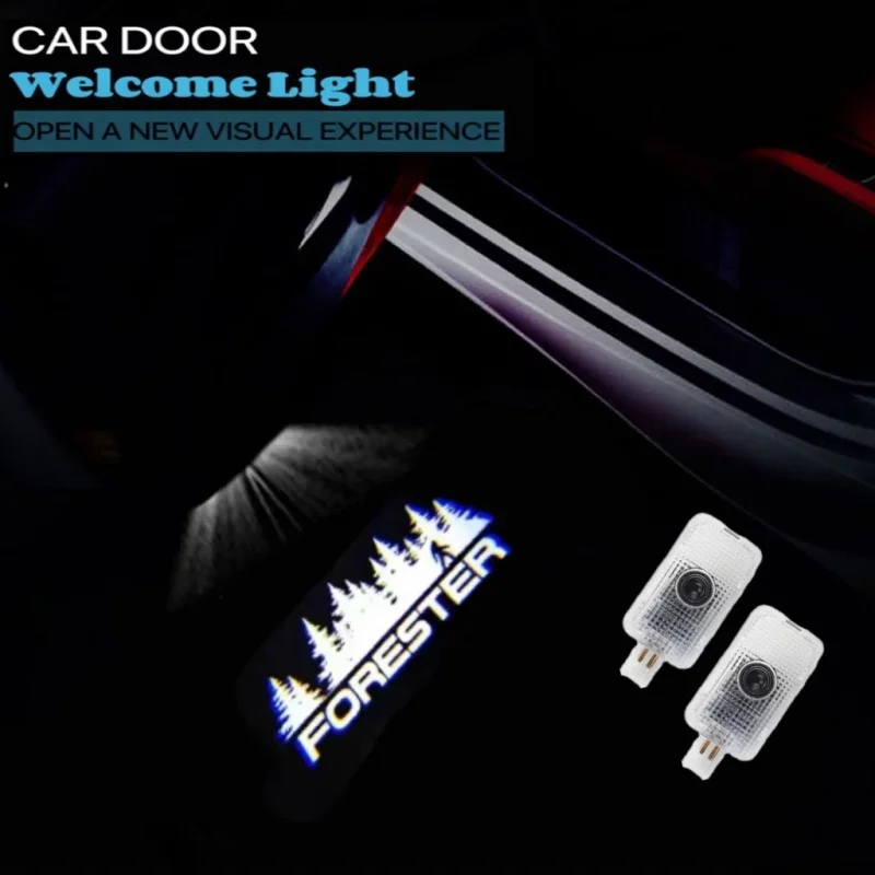 

2pcs Led Car Door Logo Light HD Laser Welcome Lamps For Subaru Forester 2013-2017 2018 2019 2020 2024 Lamp Ghost Shadow Lights