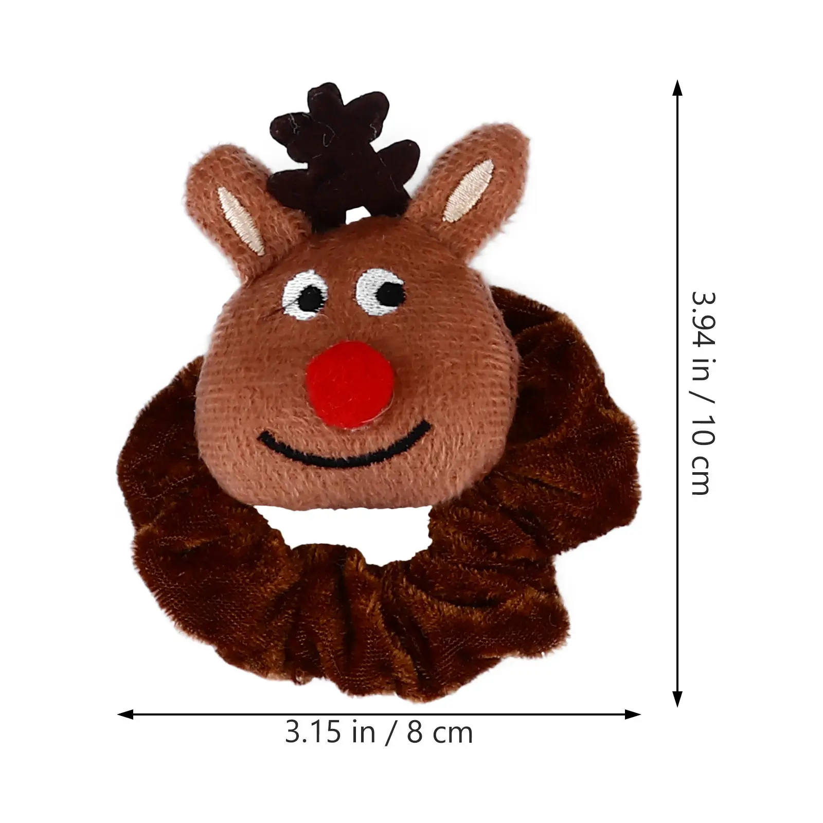 7 Pcs/Set Christmas Themed Hair Accessories Women Headdress Rope Bands for Little Rings Ropes Tie Xmas Ponytail Holder