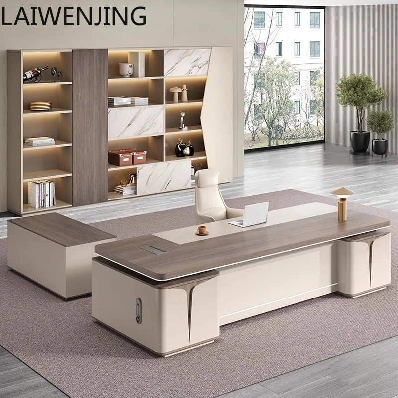 

HLZ fashion light luxury high-end boss desk high-end class desk simple modern tables and chairs