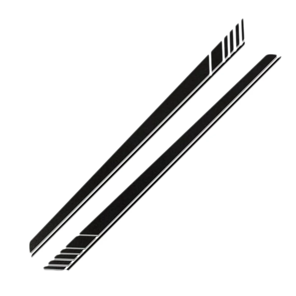 

Pop Vinyl Body Decals Sports Racing Long Amg Universal DIY Styling Car Stickers Stripe For 2PCS 220x14cm