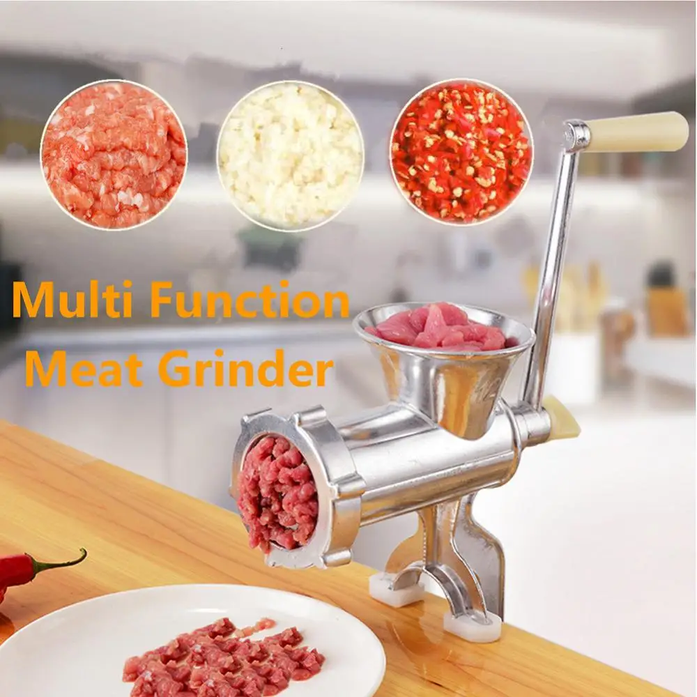 Manual Meat Grinder Kitchen Multifunction Handheld Hand Crank Meat Mincer Sausage Noodles Grinder