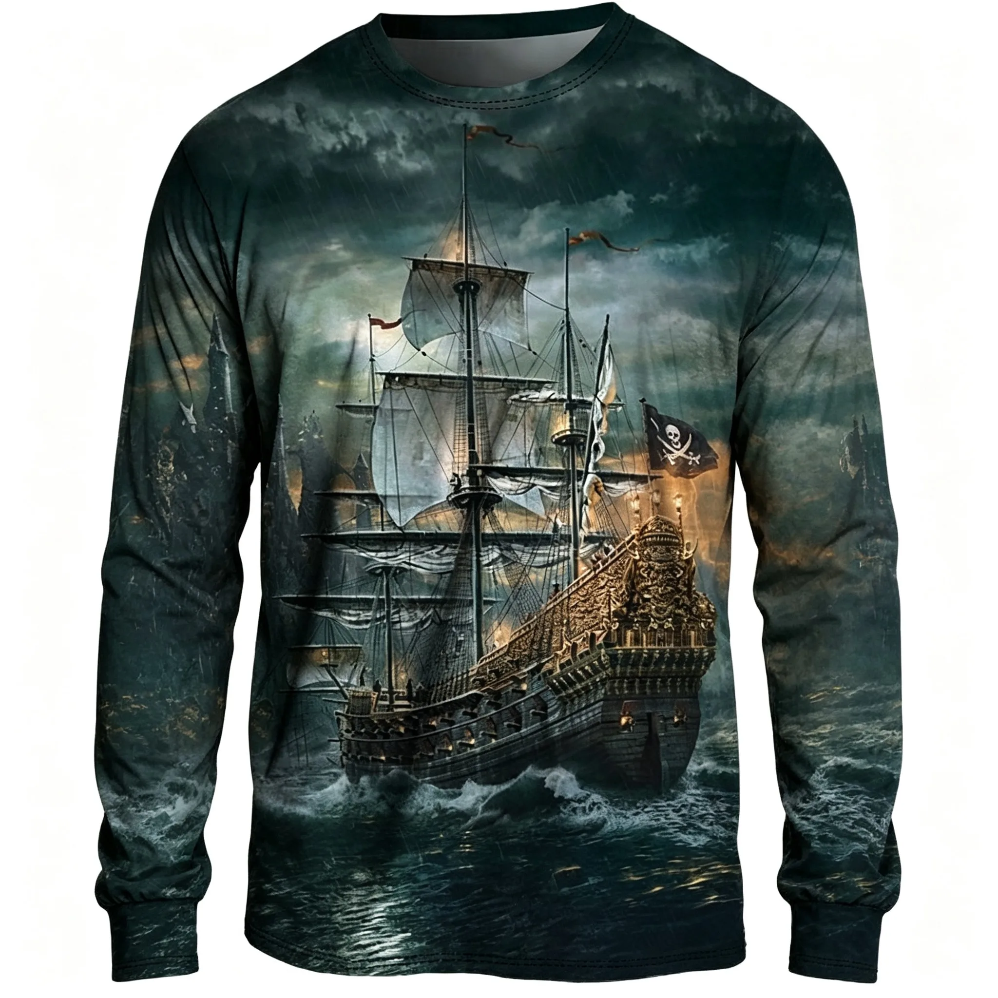 T-shirt a maniche lunghe da uo - 3D Printing Ghosting recensione e prezzo