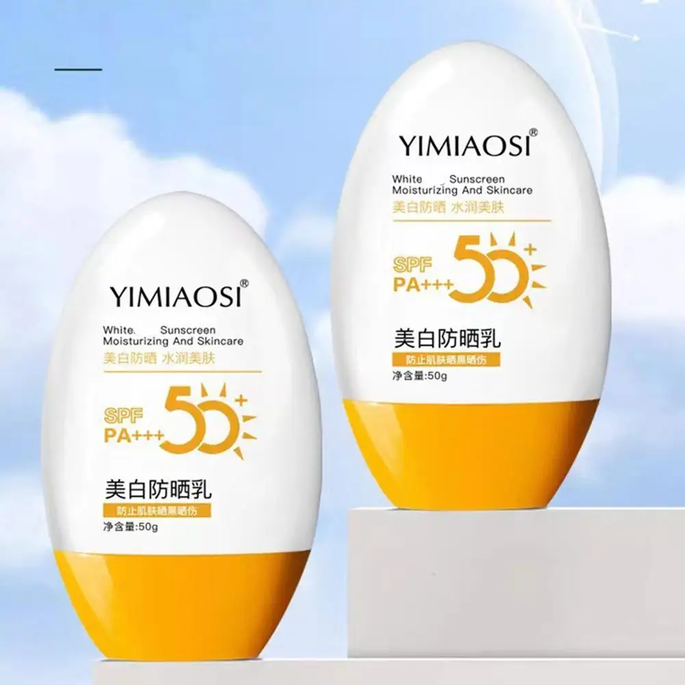 Protector solar para el rostro, crema de protección solar refrescante con Control de aceite, aislamiento SPF50, protector solar UV para exteriores, 50g, K5N9