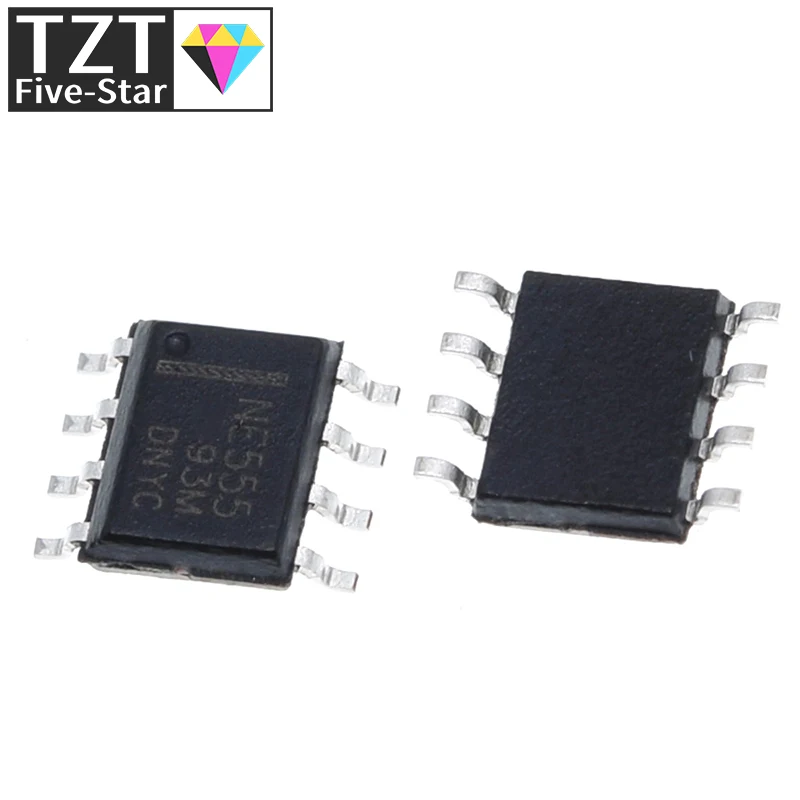 TZT 10/30/100 قطعة NE555 NE555N 555 NE555DR NE555DT لوحدة الطاقة