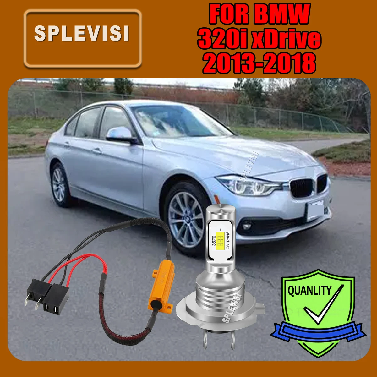 

LED Car Headlights Bulbs Lights 6000K Auto headlamp w/ Decoders 12v 24v For BMW 320i xDrive 2013 2014 2015 2016 2017 2018