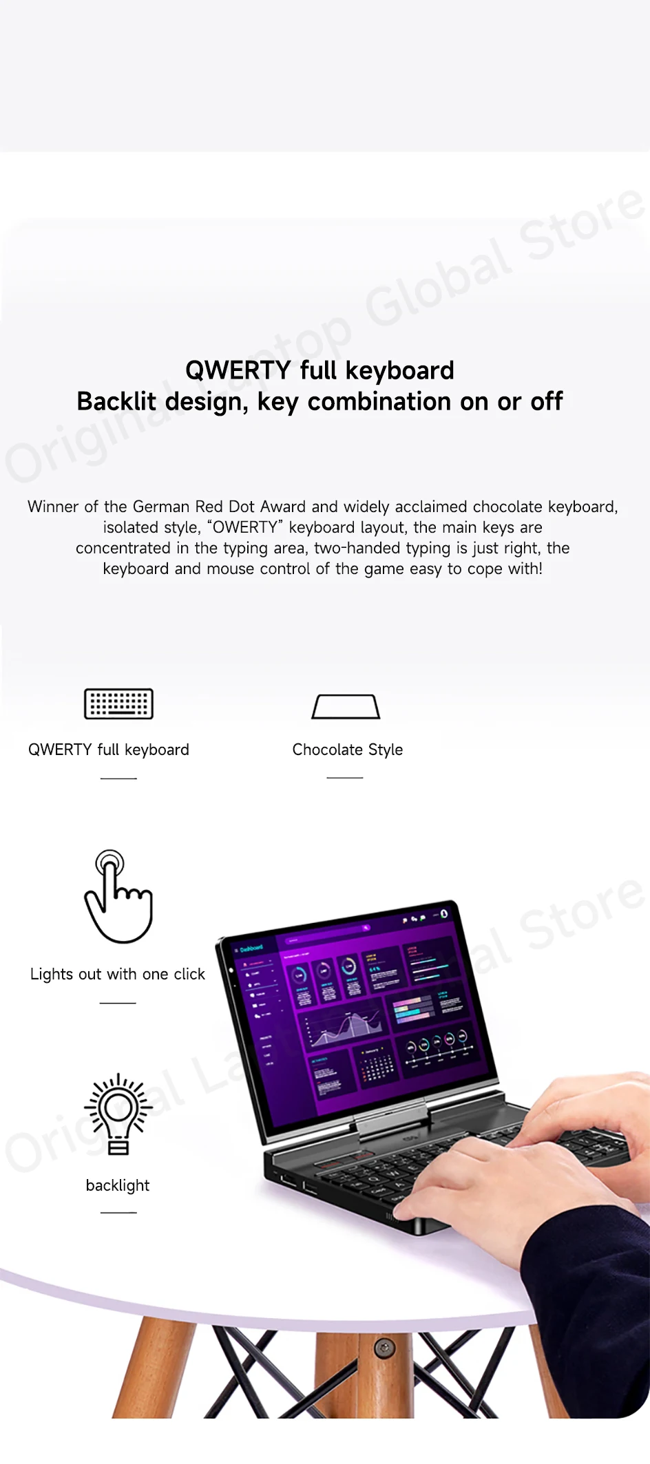 GPD Pocket 4 2025 AMD AI 9 HX 370 32GB/64GB RAM 2TB/4TB SSD 8.8-inch 2.5K Resolution 144 Hz Refresh Rate mini Laptop