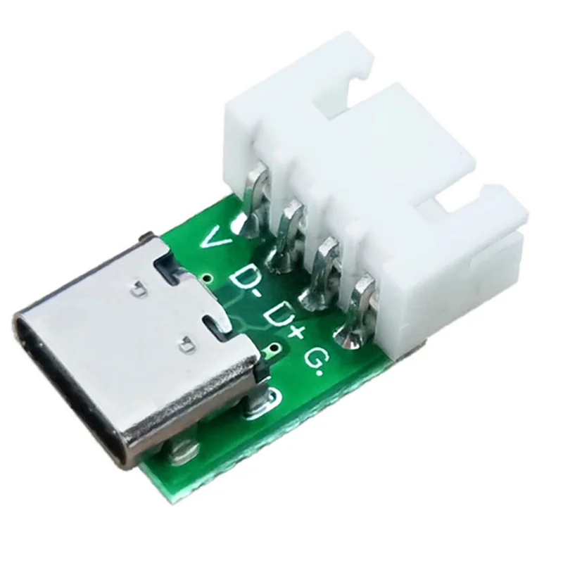 Conector hembra USB tipo C, placa de conexión con convertidor PCB para transferencia de Cable de línea de datos, 10 piezas