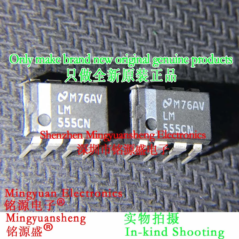 Mingyuansheng ยี่ห้อใหม่ของแท้ Lm555Cn/Nopb Lm555Cn Lm555 แพคเกจ Dip8 โดยตรง Plug Timer ชิป Ic