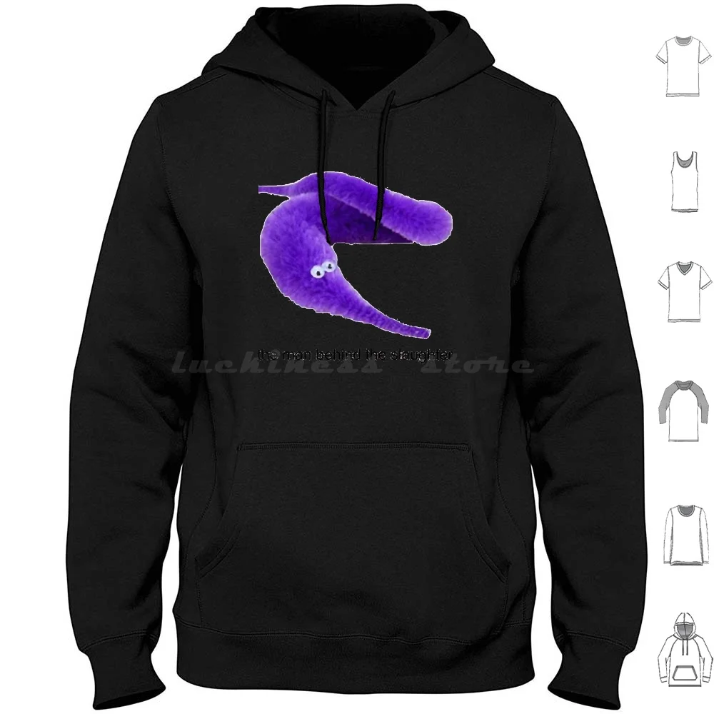 Purple Worm=The Man Behind The Slaughter Hoodie cotton Long Sleeve Purple Worm The Man Behind The Slaughter