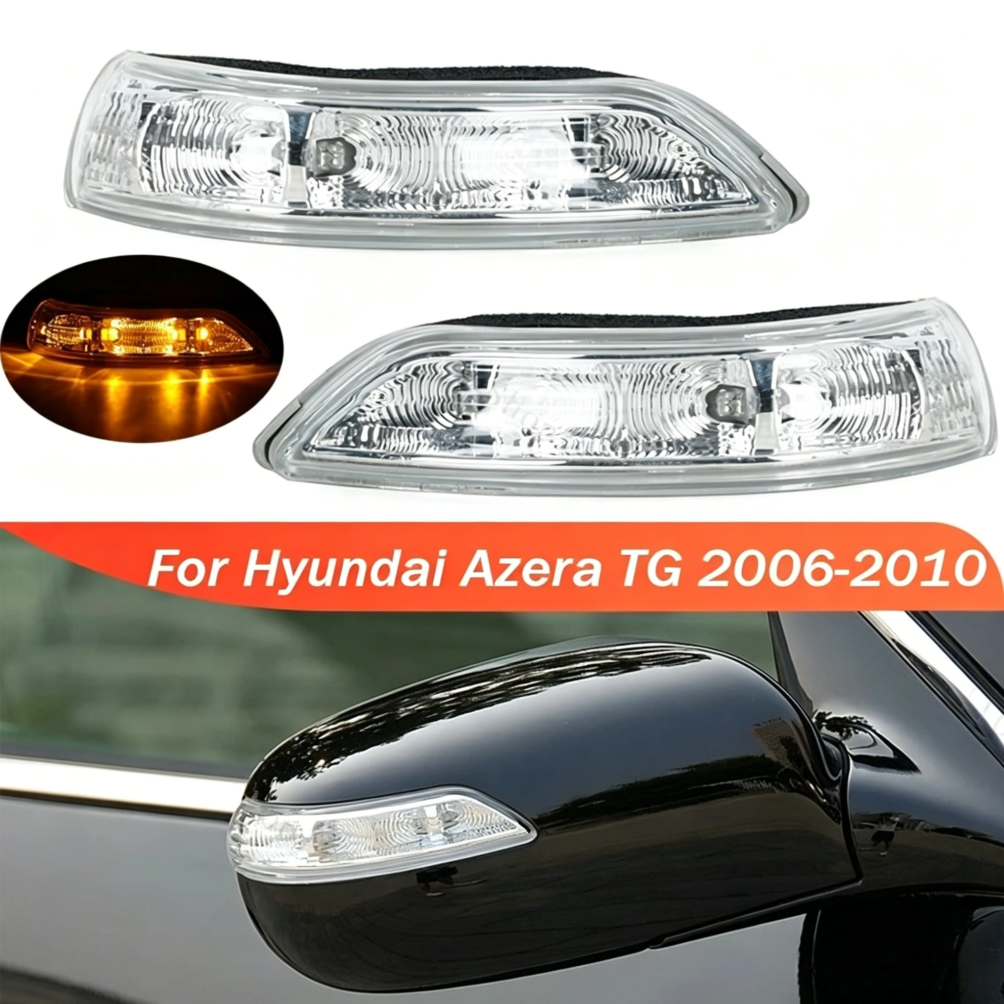 876143L000 Rearview Mirror Lights For Hyundai Azera TG 2006-2010 Car Outside Rearview Door Side Mirror Turn Signal Lamp Light