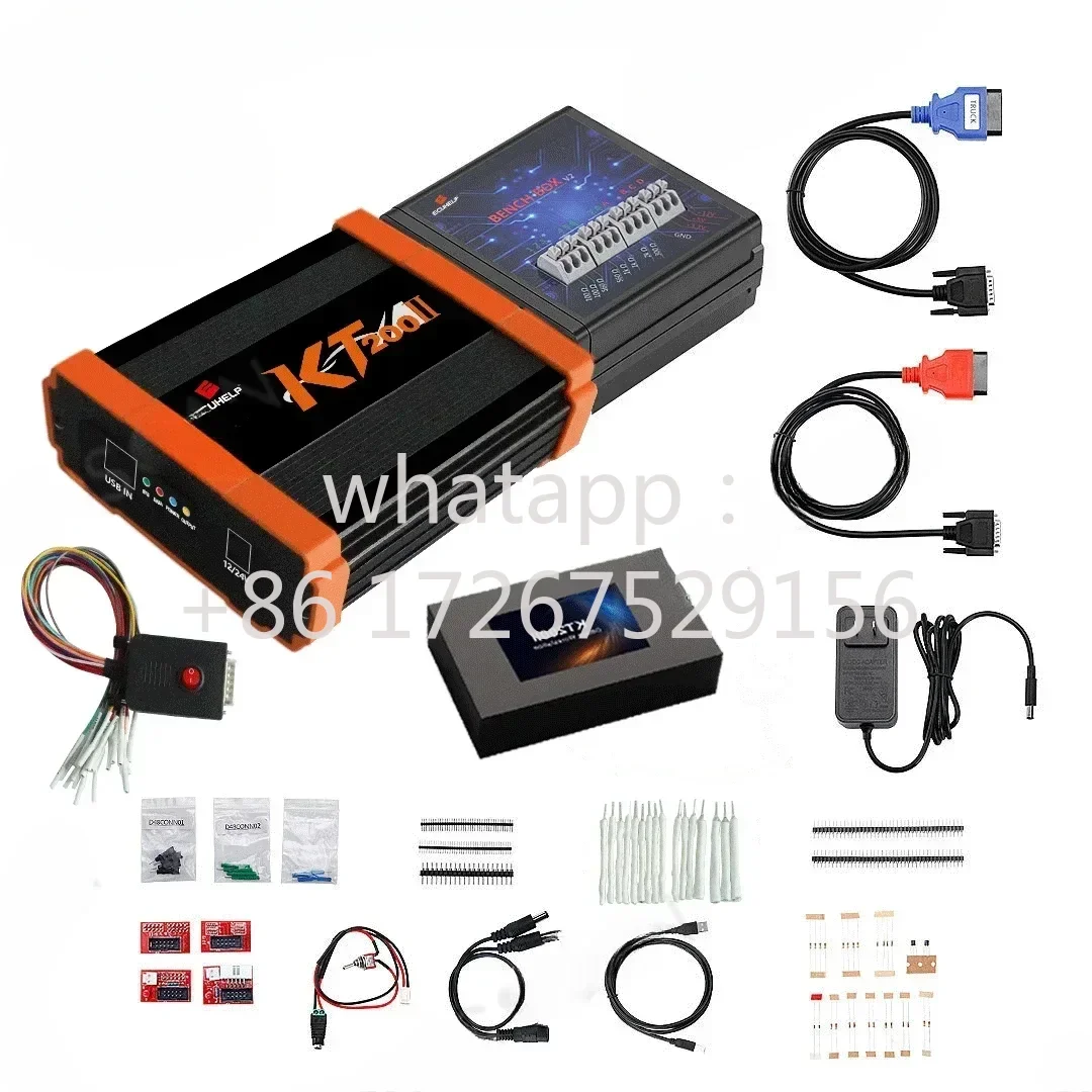 Full Version KT200 II  New TCU ecu programmer master with Offline Workstation Get Free BDM/JTAG Solder-free Adapter Chip Tuning