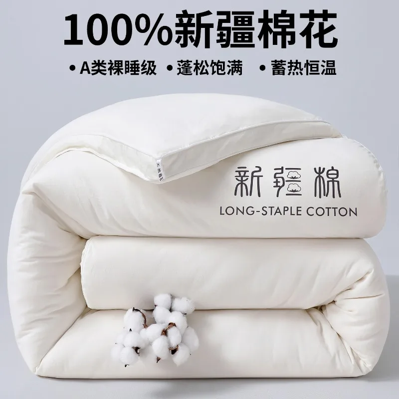

2025 new class A Xinjiang cotton thickened winter quilt spring and autumn quilt pure cotton quilt student dormitory warm