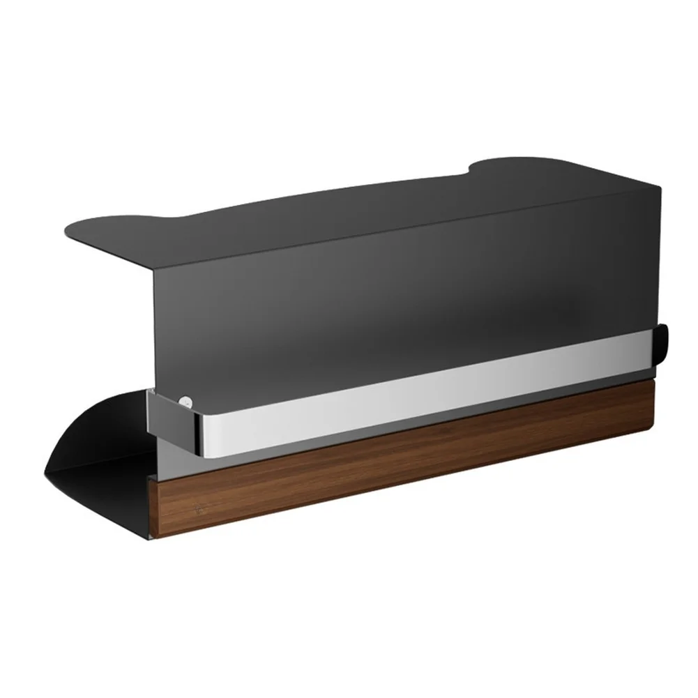 Under Cabinet For Paper Towel Holder for Kitchen and Bathroom Mountable Organizer with Front Hanging Rod and Smooth Operation