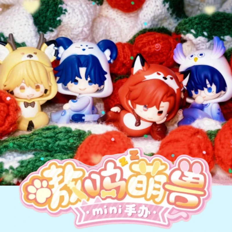 In Stock Genuine Link Click Aww Monster Mini PVC Anime Figure Blind Box Cute Desktop Model Decoration Toy Birthday Gift