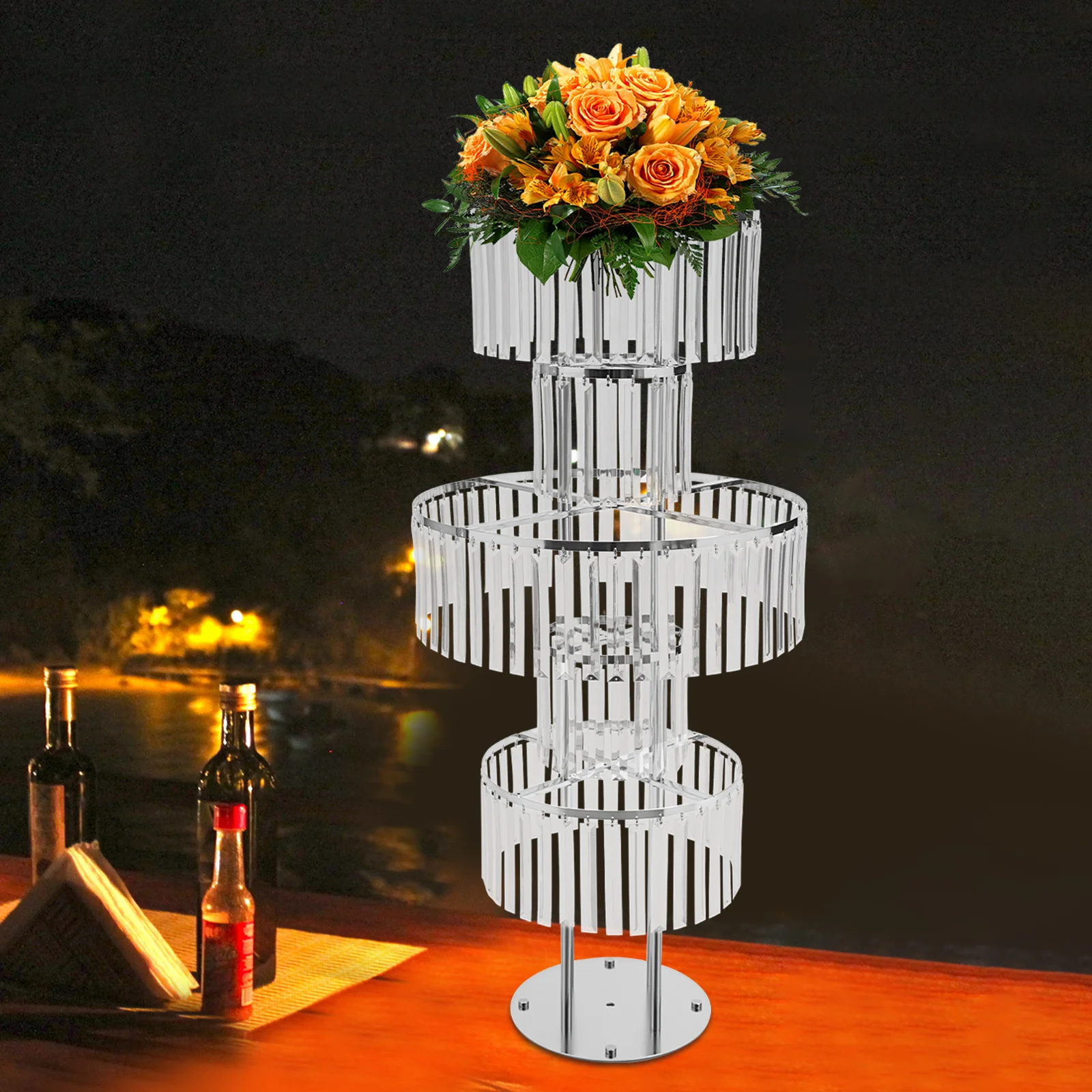 

Подставка для цветов на свадьбу, 5-уровневая подставка для цветов, элегантная подставка для цветов для свадебных вечеринок
