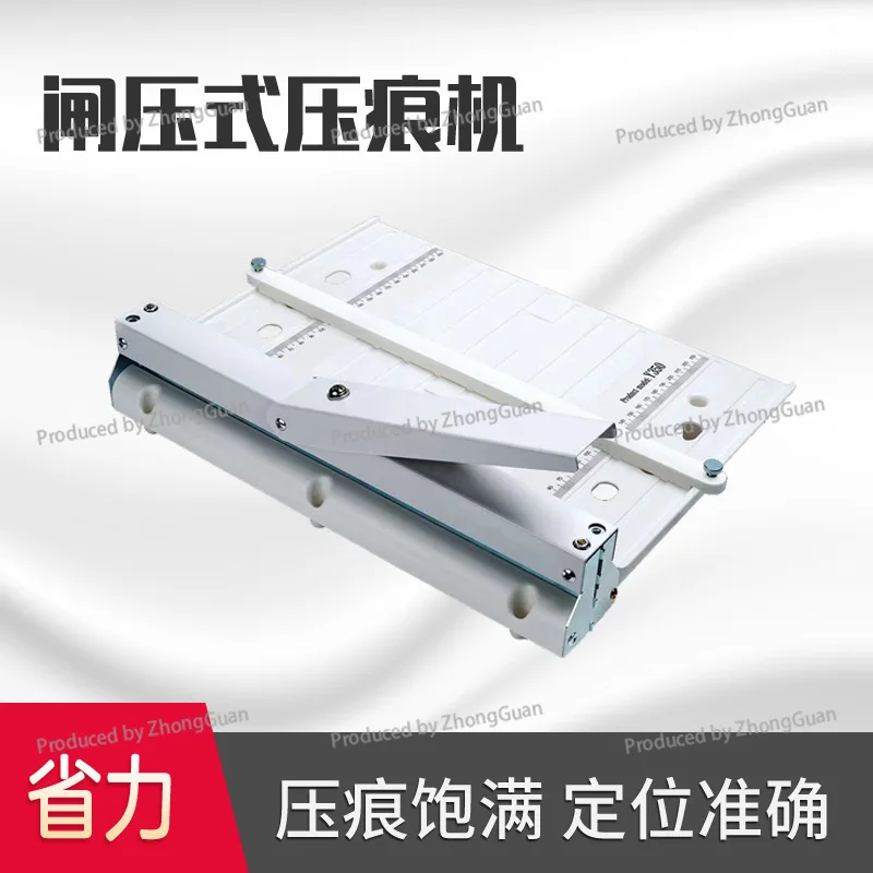 Y350 Indentation Machine Manual Small Creasing and Creasing Machine for Document Glue Binding and Cover Paper