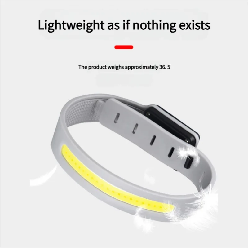 COB Armband Light LED Night Running Bracelet USB Rechargeable Waterproof Warning Lights Sweat Resistant Lightweigh