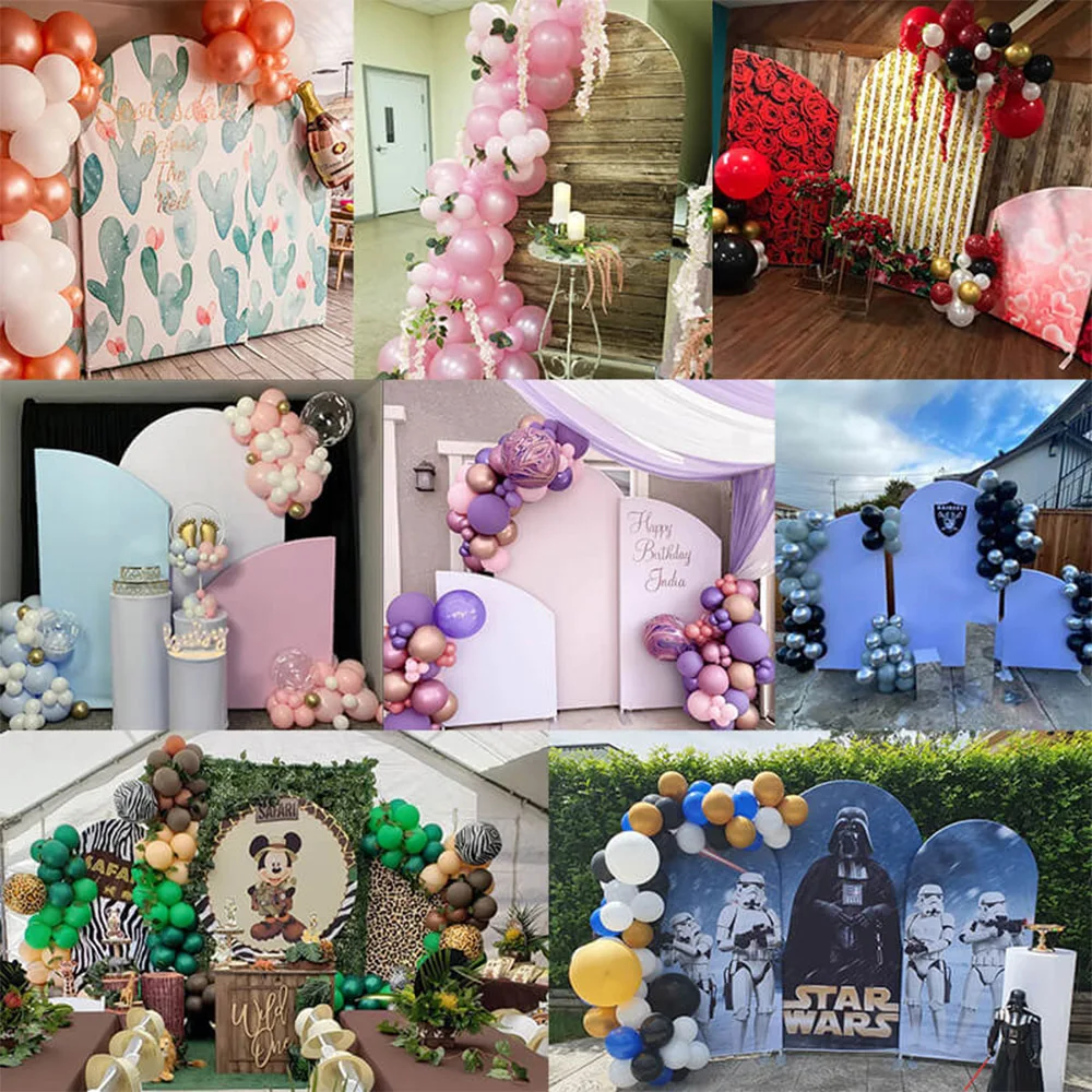 Disney Princess Girl Party Arch Backdrop Photobooth Cloth Children Girls Birthday Arch Cover Background Wedding Wall Photozone