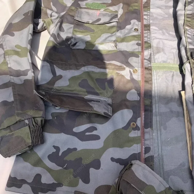 ฝรั่งเศส CE พรางเสื้อผ้าศูนย์ยุโรป Camo เหมาะกับการปลดปล่อยประชาชนอาวุธ PLA แห่งจีนแจ็คเก็ตกางเกง