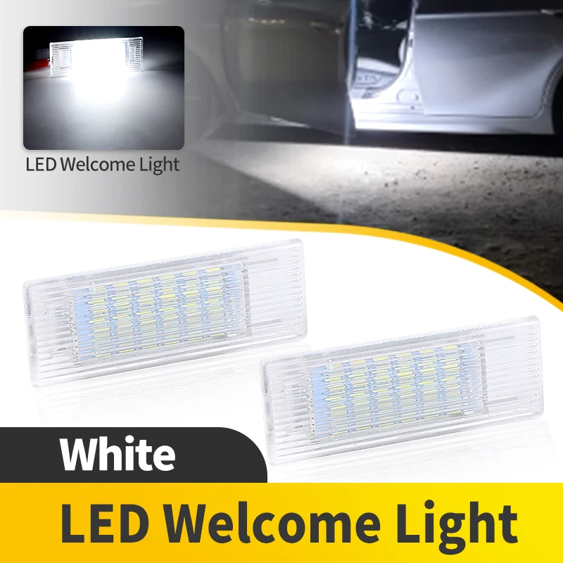 

2PCS White LED Interior Footwell Lamp Door Light For BMW 1/3/4/5 Series F20 F21 F30 F31 F34 F32 F10 LCI F11/F11 F07 LCI 2012-up