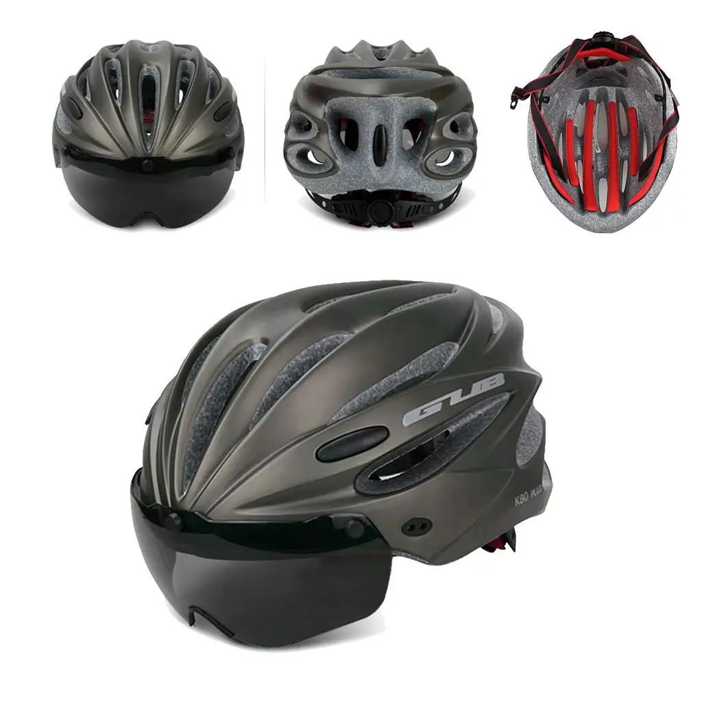 Adult Cycling Bike Helmet with Detachable Goggles for Road Cycling