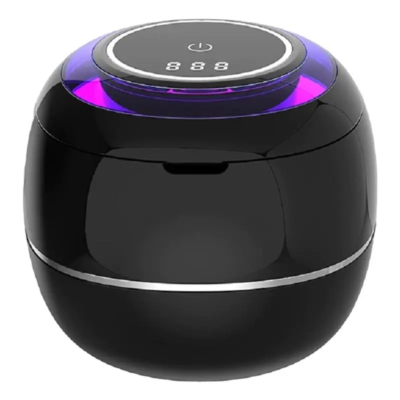 

ABBK-Ultrasonic Cleaner For Retainers Dentures Mini Portable UV Cleaning Machine For Jewelry False Teeth US US Plug