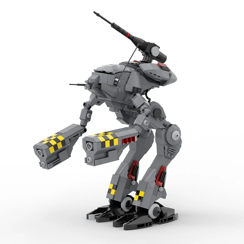 MOC Meche Metal Mech موجهة صلبة ريكس ، روبوتات APU ، مغتصب ، موديل ، ألعاب مكعبات بناء للأطفال ، هدايا للأطفال