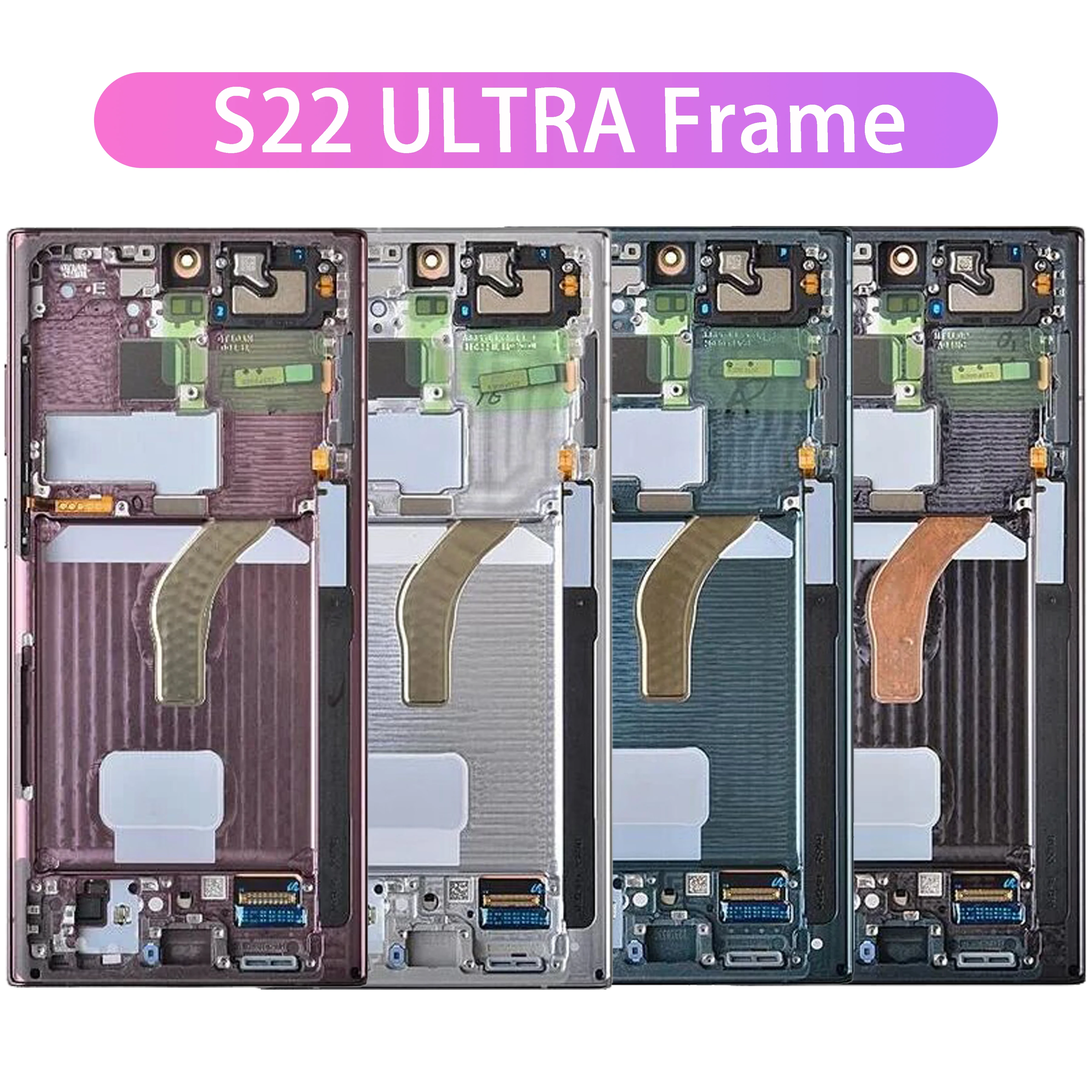 OLED for Samsung S22 Ultra 5G SM-S908B/DS S908N S908U S908E Display Touch Screen Digitizer Assembly S22Ultra Full HD Retina LCD