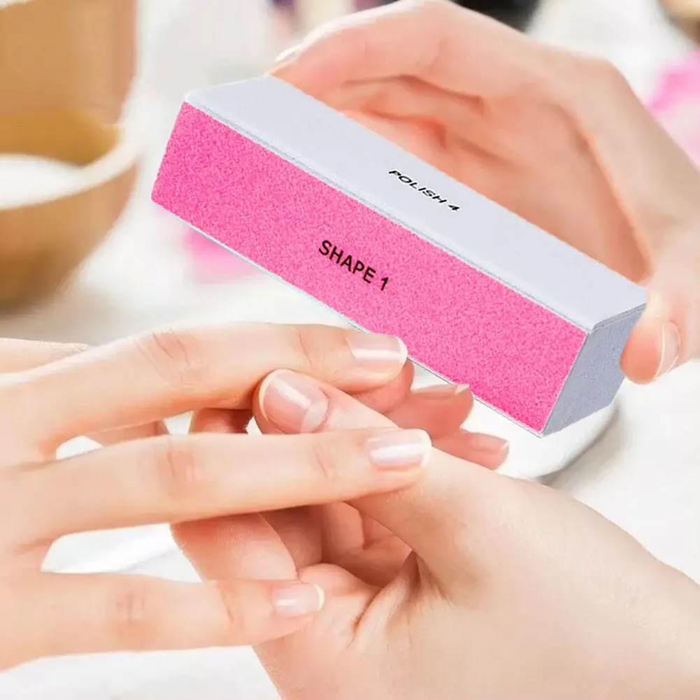 4 Way Nail Buffer Block, Four Sides Nail Shine Buffers Blocks Files For Natural And Acrylic Nails Smoother Buffing Block Po P9Y0