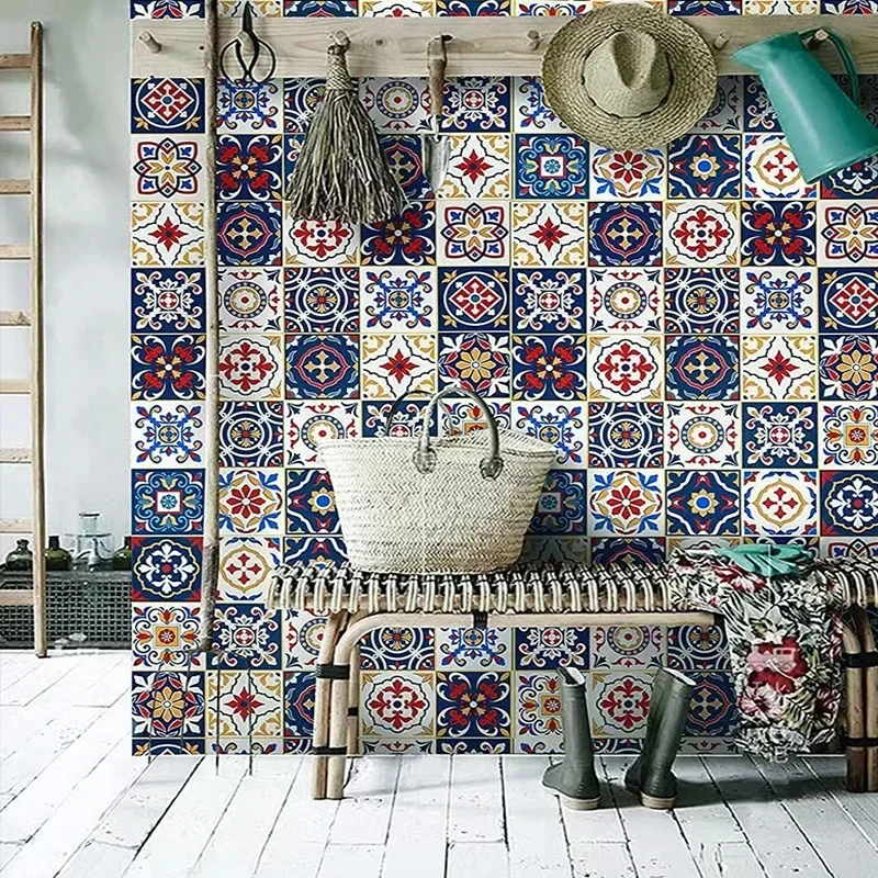 مربع صغير نمط الطوب ورق حائط ذاتي اللصق أثاث المطبخ تجديد غرفة المعيشة خلفية ملصق ذاتي اللصق #4