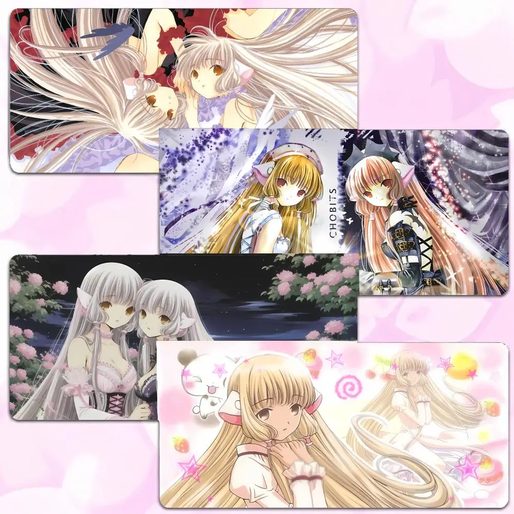 Sci-Fi Anime C-Chobits Mouse Pad Thick Lock Edge Gaming Desk Mat Large Size PC Mouse Pad Home decor