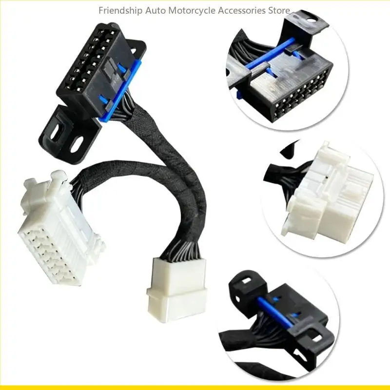 SZCH OBDII 16Pin Extension Cable Vehicle Automobiles OBD2 Male to Female Extend Cord