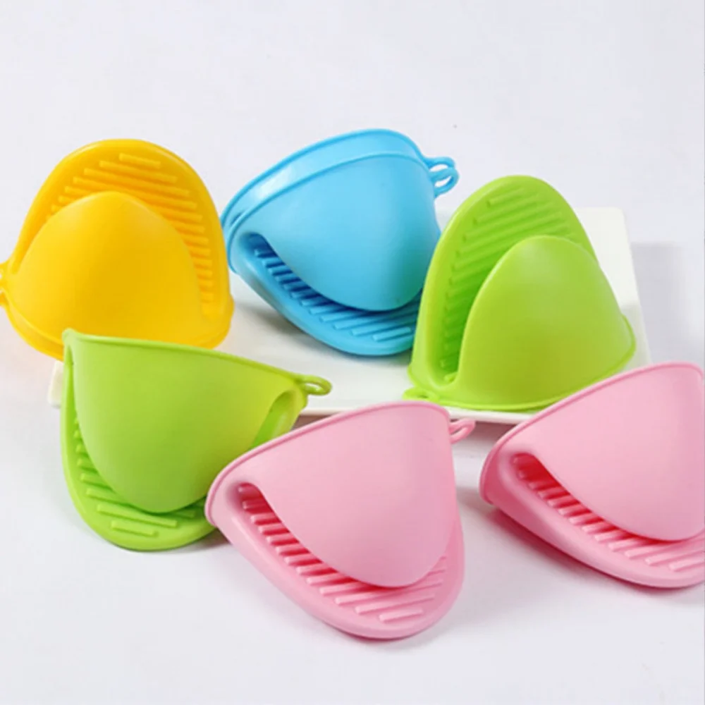 

Силиконовые нескользящие кухонные щипцы, термостойкие прихватки для выпечки, чаши, тарелки, посуда с безопасным захватом