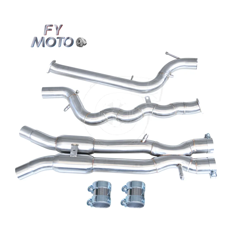 

304 Stainless Steel Equal Length Midpipe For BMW S58 Resonated M3 G80 M4 G82 3.0T With Opf