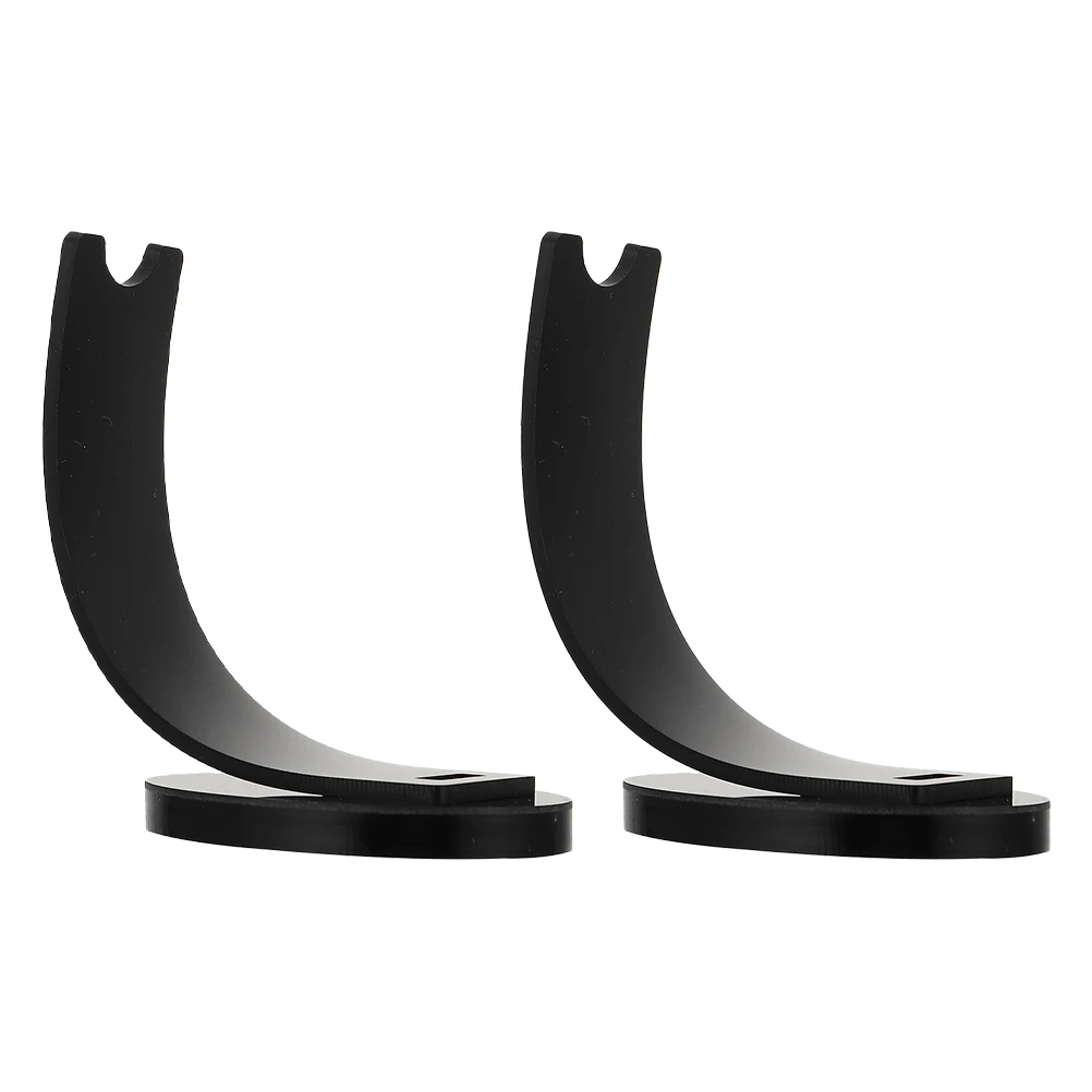

2 Pcs Acrylic Display Stand for Pen Storage Makeup Brush Holder Black Color Desk Organizer Rack Pen Display Holder